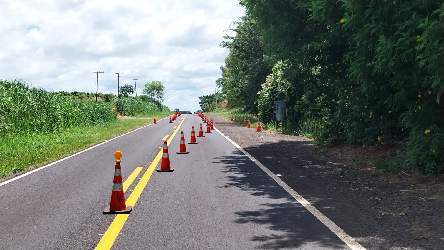 Sinalização pare e siga