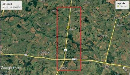 Trecho em obras e localização do SAU 07