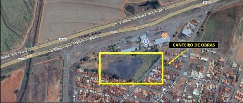 Canteiro de obras no km 273