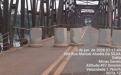 Interdição da alça de acesso.