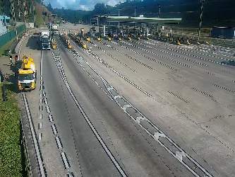 Imagem da praça de pedágio