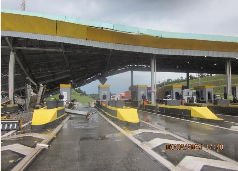 Marquise danificada.