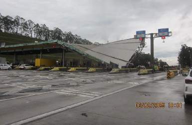 Marquise danificada.