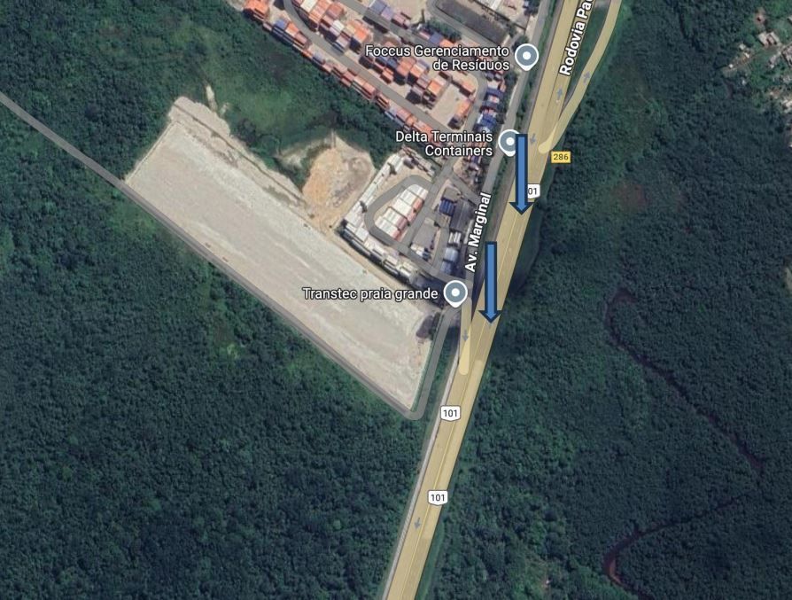 Trecho da Obra km 272 e km 290 Leste/Oeste.