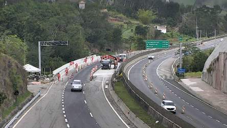 km 38 obra em andamento