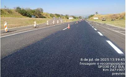 Sinalização Horizontal SP330 km 247+907