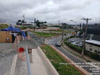 Foto recebida do local da Erosão