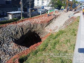Foto recebida do local da Erosão