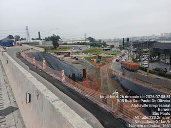 Foto recebida do local da Erosão