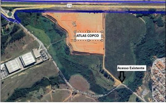 Local da construção.