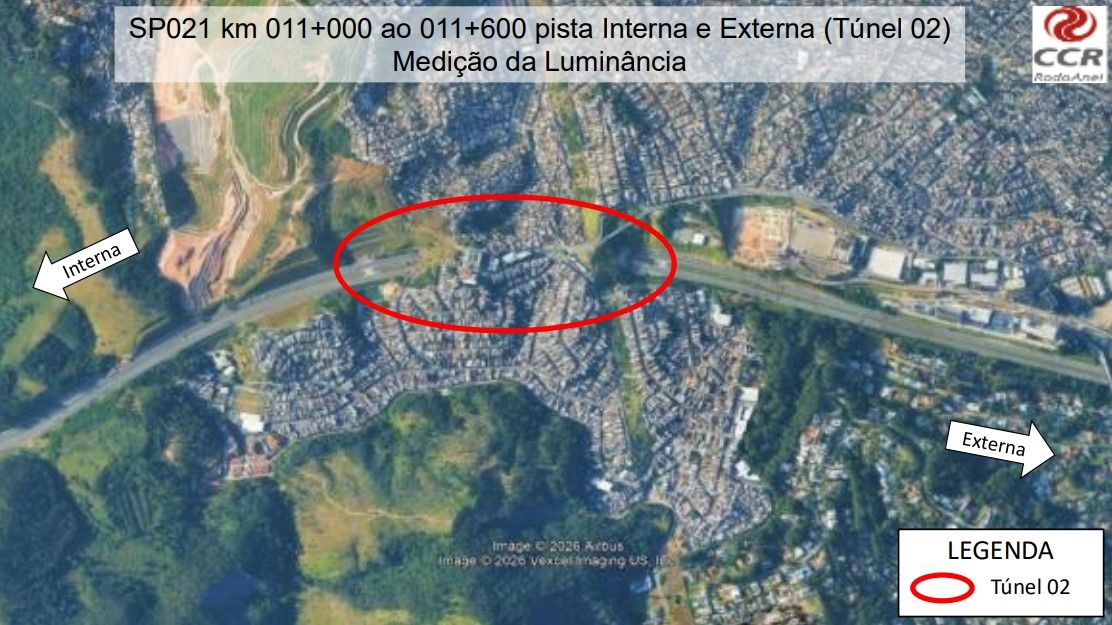 Croqui fornecido pela concessionária. (Túnel 02)