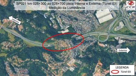 Croqui fornecido pela concessionária. (Túnel 03)