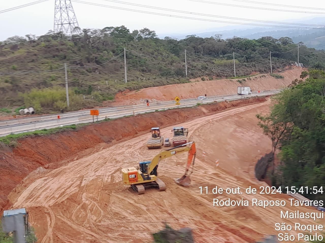 Obra em andamento.