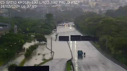 Local do alagamento.